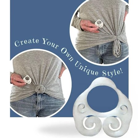 Tight Clip Kläder Klädskjorta Kläm Knotted Spänne Ring