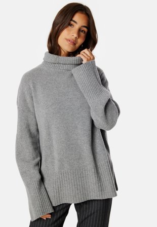 GANT Lounge Rollneck Sweatshirt Grey Melange Klær