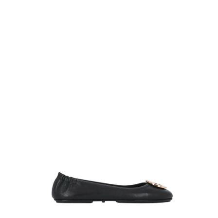 Tory Burch Minnie Travel Logo Ballerinas , Zwart , Dames , Maat: 38 EU