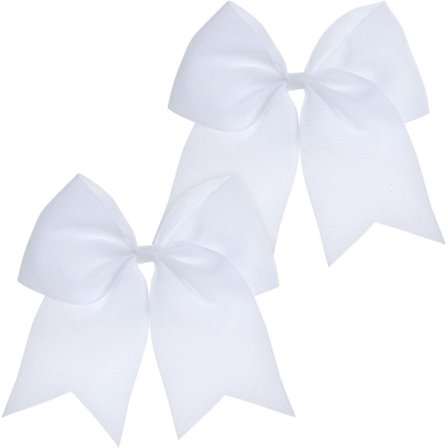 2 Pakker Cheer Sløyfe Bulk Store Hårsløyfer Jumbo Cheerleading Sløyfe 8 Tommer For Småbarn