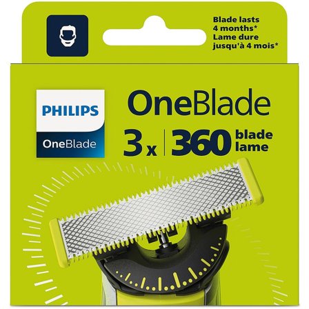 Philips OneBlade 360 blade QP430/50 3 stk, Mænd, Barbering, Skrabere & Blade