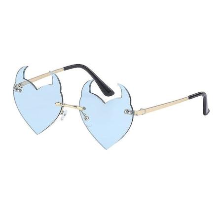 Luksus Merke Solbriller Dame Innfatning Djevel Øre Hjerteform Solbriller Retro Gradienter Nyanser Female Solbriller Menn Eyewear Uv400 3