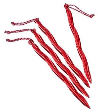 MSR Cyclone Stake Kit 4-Pack Red