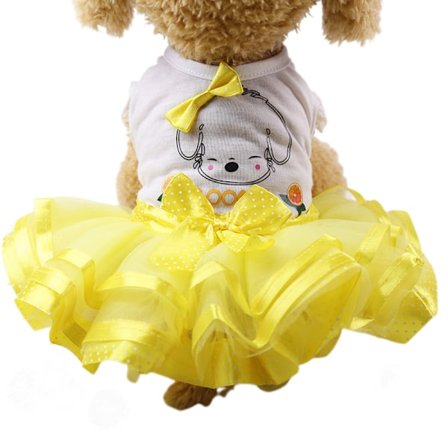 Pet Dress Dog Cat Tutu Dress Puppy Puppy Cat Tutu (S Size)