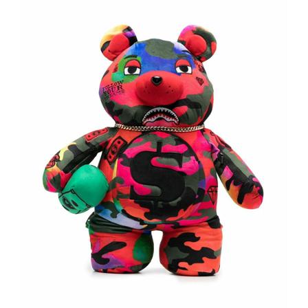Sprayground Bear Rugzak , Roze , Heren , Maat: ONE Size Rugzakken