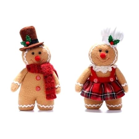 Ulisem Julenisse pepperkake bamse, pepperkake mann bamse leker Julenisse pepperkake puter fylt