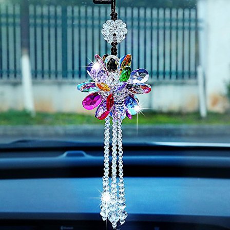 Kristallkula Prisma Charm Suncatcher Regnbåge Hänge Dekoration Bil Charm