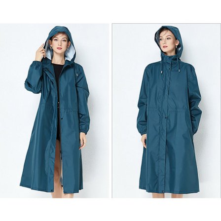 Trendy vindjakke regnjakke, lett og pustende, ensfarget blå blue XL