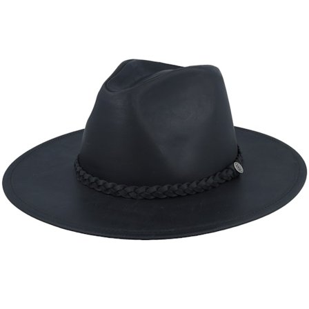 Jaxon & James - Zwart western Hoed - Buffalo Leather Cowboy Black Western @ Hatstore