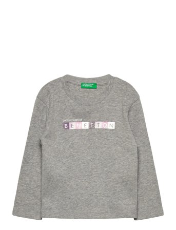 United Colors of Benetton T-Shirt L/S - Grey - 90