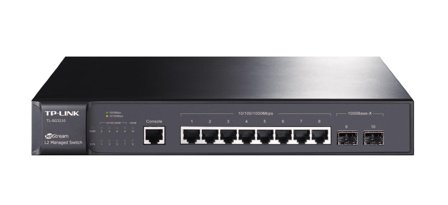 TP-Link JetStream T2500G-10TS - switch - 8 porter - Styrt - rackmonterbar