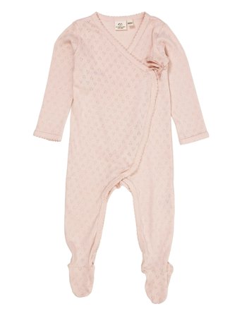 Copenhagen Colors Pointelle Cross-Over Full Body - Pink - 74