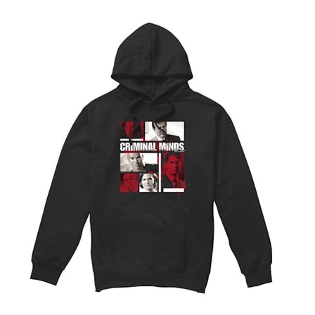 Criminal Minds Herr Karaktärsboxar Hoodie M Svart