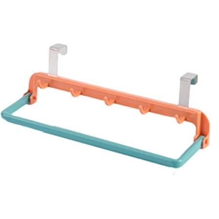 Dörrklädkrok med 5 klädkrokar för 2 cm tjock dörr Stansfri dörrhängare