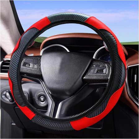 Bilstötskydd i kolfiber PU-läder, 15 tum, Auto