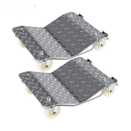 Bilhjul Trolley Dollies - 1500 Lbs Viktkapacitet, 4 Hjul, Universala Hjul & Inbyggda Bromsar