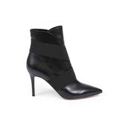 Gianvito Rossi Boot Sort, Dame Stiletter, Størrelse: 40 EU