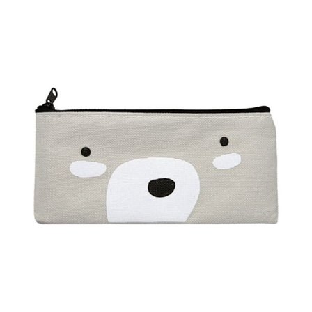 Sødt penalhus med stor kapacitet, æstetisk penpose, kontorartikler, organizer, enkel, holdbar, multifunktionel penpose