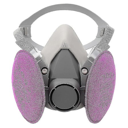 Halvmaske med filter, for maling, trearbeid, epoksyharpiks, sveisestøv organisk dampfilter