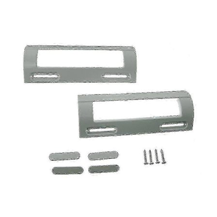 x Logik Universal Vit Kyl-Frysdörrhandtag 80mm-150mm Walkbee