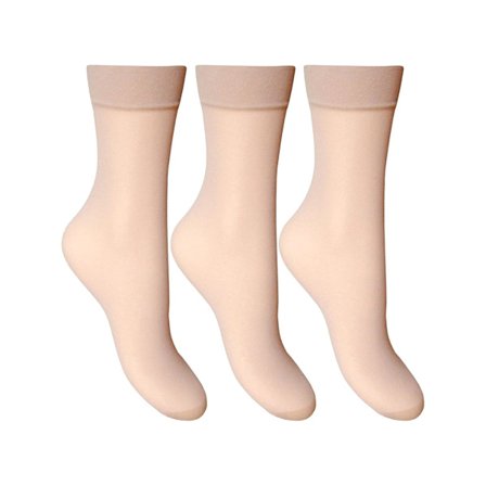 Joanna Gray Dam/Dam Ankelsockor (3 Par) One Size Bambu Brun