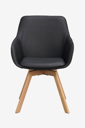 Rowico Home - Alison stol med armstöd, 2-sitsig - Svart - Karmstolar - Från Homeroom