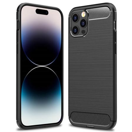 Borstat Silikon Skal Apple Iphone 14 Pro - Svart