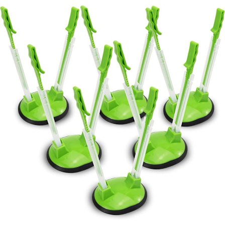 Ziplock Poseholder Justerbar Stand til Fryseposer af Plastik/Håndfri Poseholder Stativ til Store Poser, 6 Pakke/6 Stykker