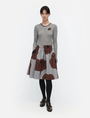 Marimekko Poiminnot Tumma - Grey - XS