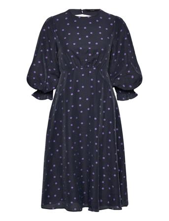 Vmhira 3/4 Calf Dress Wvn Ga Ce Vero Moda Navy