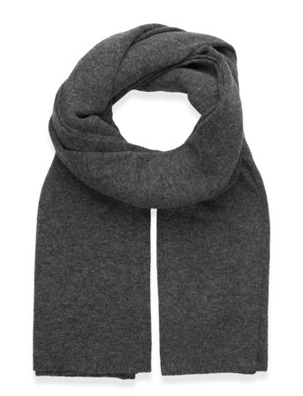 Gina Tricot Soft Knitted Scarf - Grey - ONE SIZE