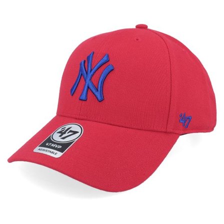 47 Brand - MLB Röd adjustable Keps - New York Yankees Mvp Red Adjustable @ Hatstore