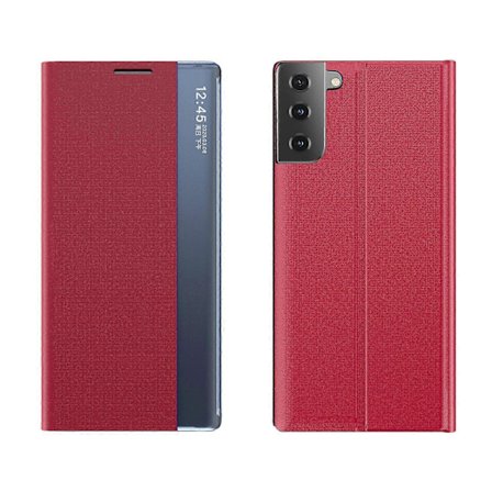 Til Samsung Galaxy S21 4G/5G View Window Flip Cover PU Læder Stand Telefon Cover