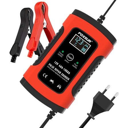 Laddare, boosters och startkablar 12V 5000mA Helt automatisk batteriladdare/underhåll för bilar, motorcyklar, terränghjulingar, husbilar, powersports,