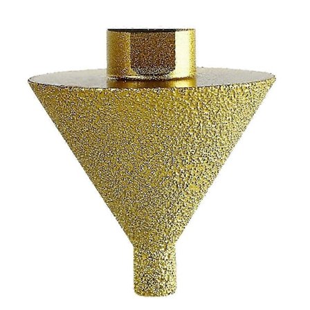 Diamant Affasningsfasningsbit til Vinkelslibere, 5/8In 11 Gevind Forsænker Bor, Diamant Kegle Flisebit Lille