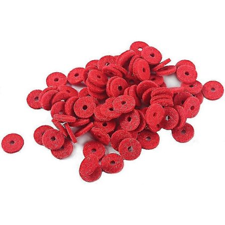 90 st 12,5 mm Piano Filt Främre Skena Stansad Regulator Röd Keyboard Balanseringsbrickor Reparationsdelar - röd