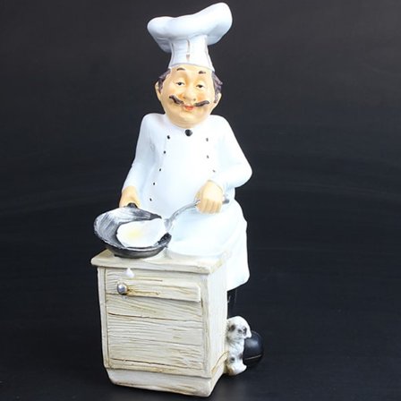 Hylla Staty Spis Baker Series Figurine Ornament Resin Compact Bar Butiksdekoration för hem kök