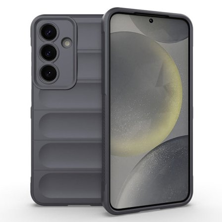 Mjukt greppformat Samsung Galaxy S25 Plus skal - Mörkgrå