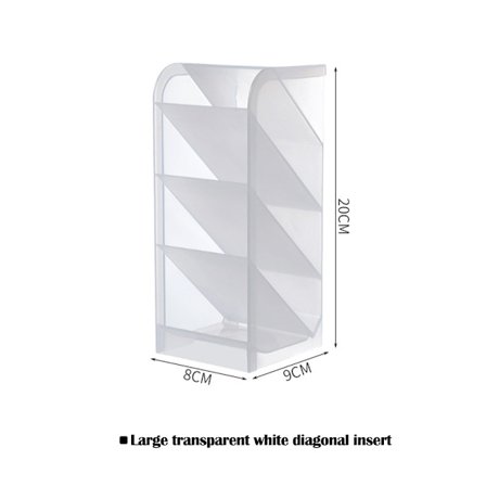 Creative Multifunktionell 4 Grid Desktop Organizer Pennhållare Smink Förvaring Låda Skola Kontorstillbehör Papper Organizer