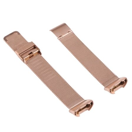 För Fitbit Charge 4 Double Insurance Buckle Milanese Watch Band