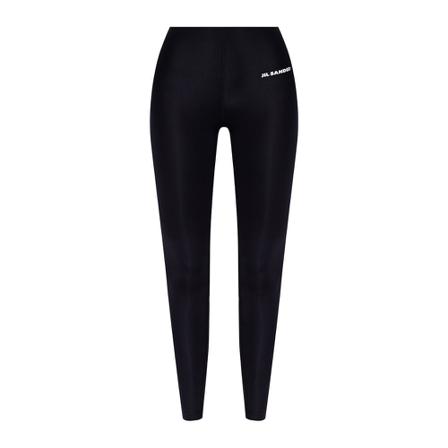 Jil Sander Leggings with logo Sort, Dame