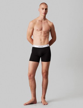 Calvin Klein Relaxed Fit Trunk 3Pk - Black - S