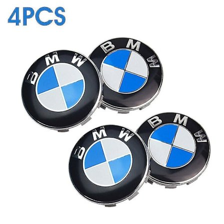 4x Hjulcenterdæksel Emblem Badge Logo 56mm Bilfælg Hubca