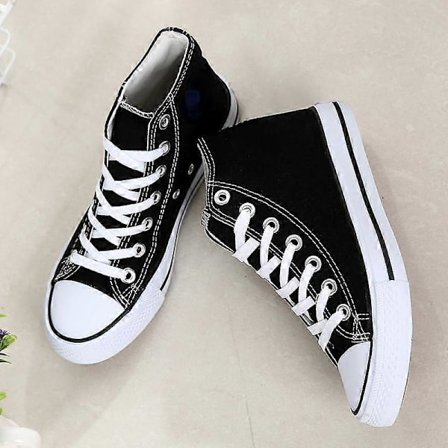 Høye canvas sko for menn/kvinner, student sko, par trendy sko, pustende canvas sko 35-44