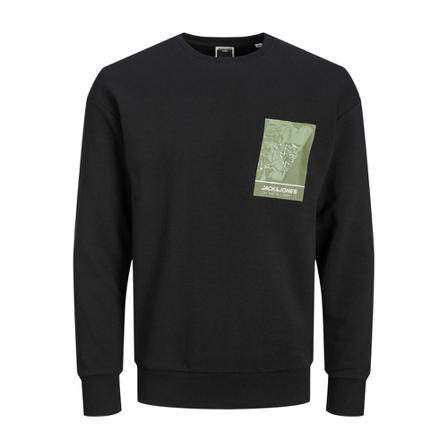 Jack & Jones Sweatshirt , Zwart , Heren , Maat: S