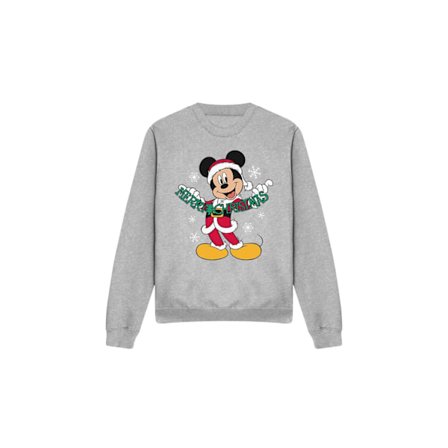 Disney Unisex Vuxen God Jul Musse Pigg Sweatshirt M S