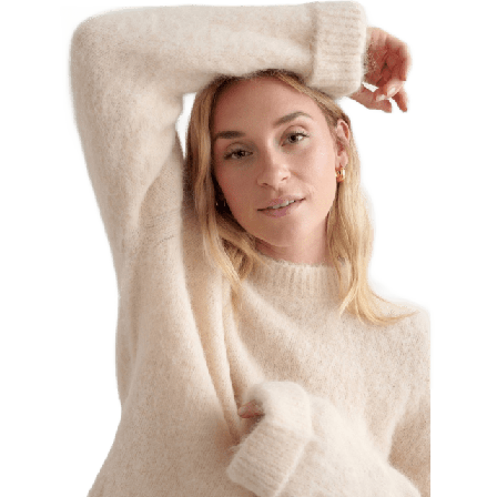 aim'n Alpaca Knit Sweater Tröjor Dam Beige S