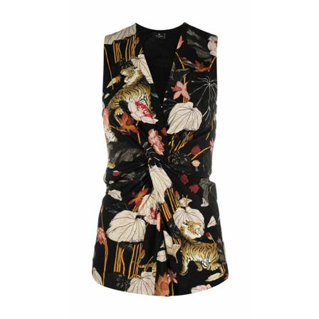 Etro Sleeveless Tops Sort, Dame