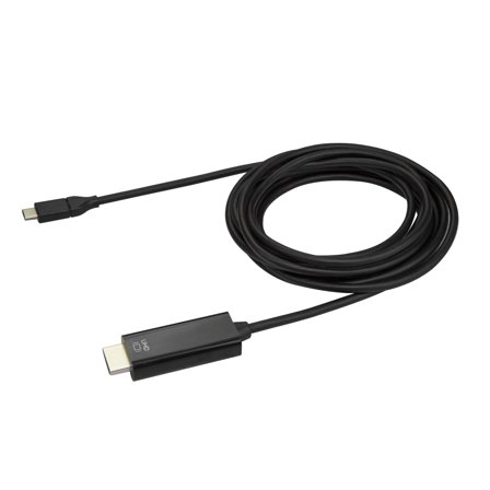 StarTech 10ft (3m) USB C to HDMI Cable, 4K 60Hz USB Type C to HDMI 2.0 Video Adapter Cable, Thunderbolt 3 Compatible, Laptop to HDMI Monitor/Display,