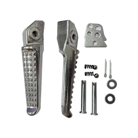 2 stycken motorcykel fotstöd bak, motorcykel fotpinnar, reservdelar för pedaler, hållbar ersättning, enkel installation.